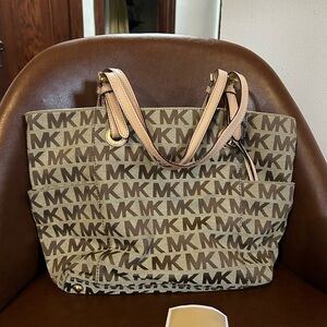 Michael Kors Monogram Tan Tote
